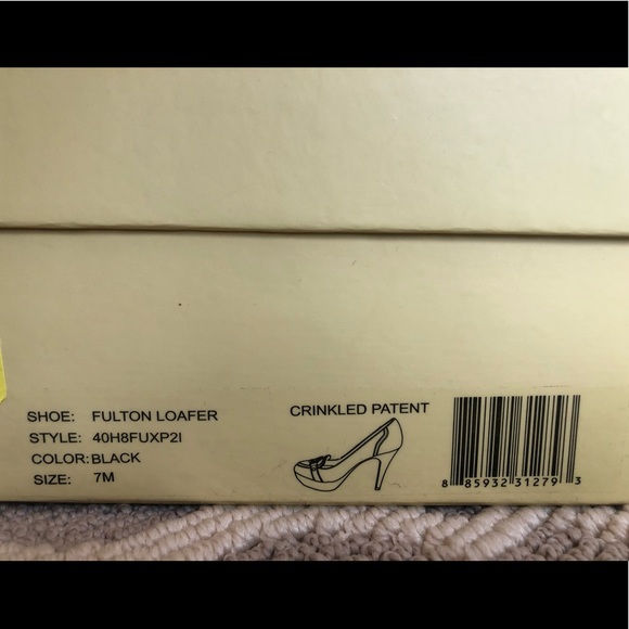 Michael Kors Fulton Black Patent Loafer Heels - Picture 7 of 7